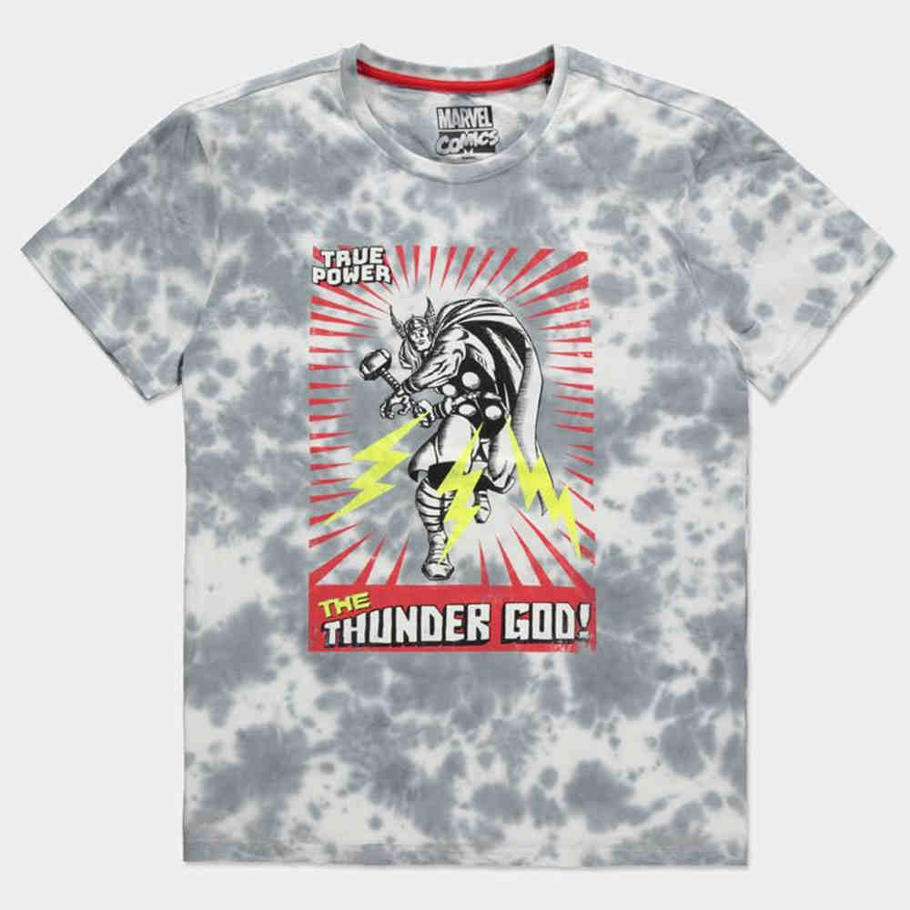Marvel Thor - Tie Dye Thor Heren Tshirt - Grijs